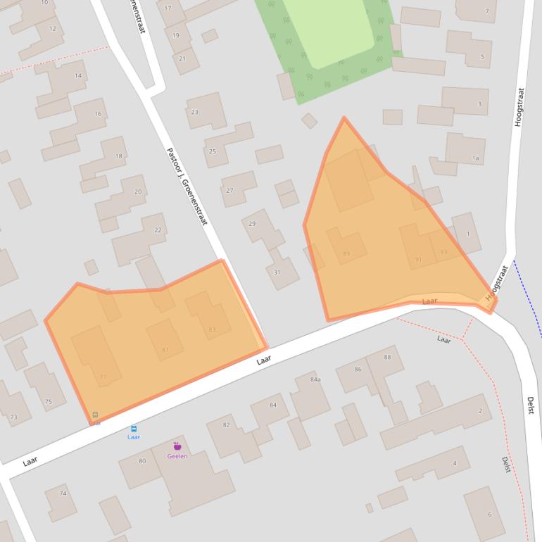 Kaart van postcodegebied 5388HD.