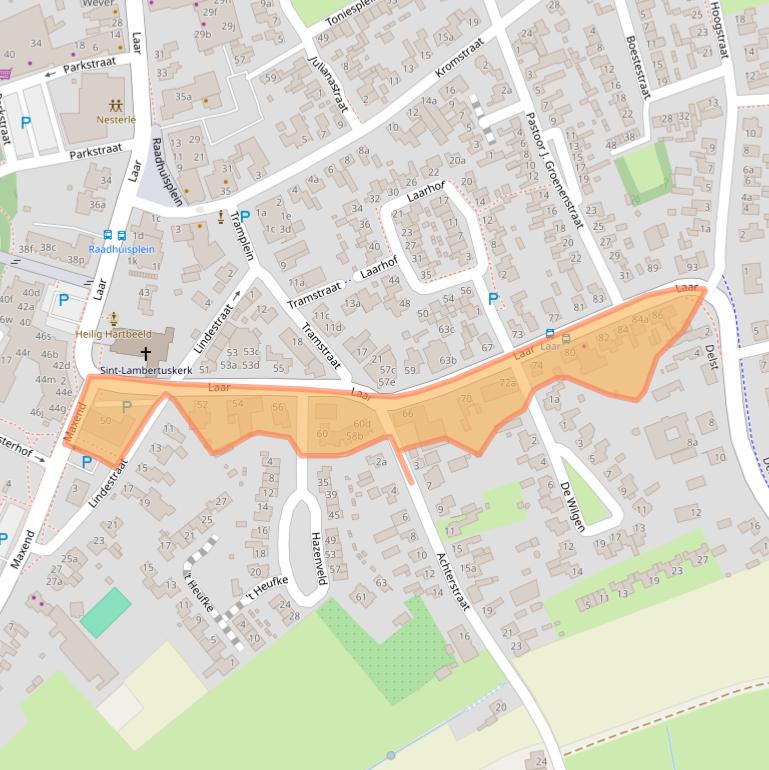 Kaart van postcodegebied 5388HK.