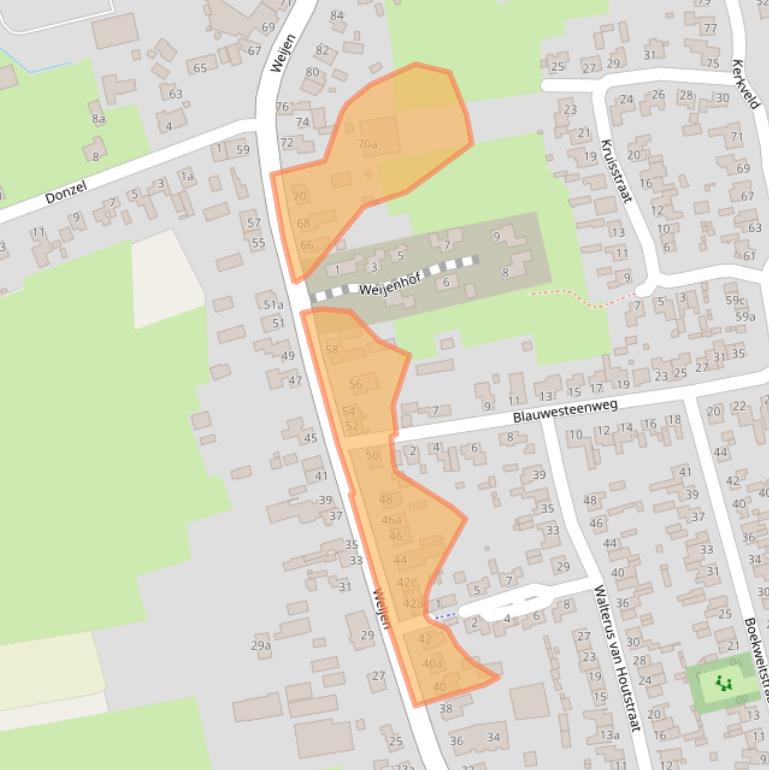 Kaart van postcodegebied 5388HP.