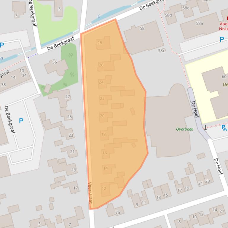 Kaart van postcodegebied 5388HX.