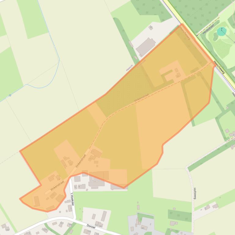 Kaart van postcodegebied 5388HZ.