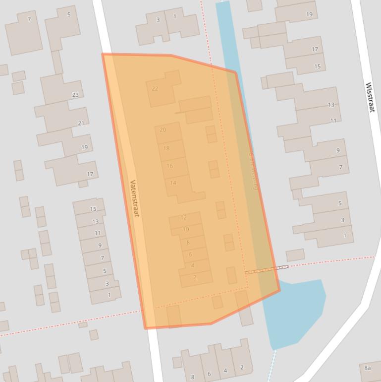 Kaart van postcodegebied 5388KK.