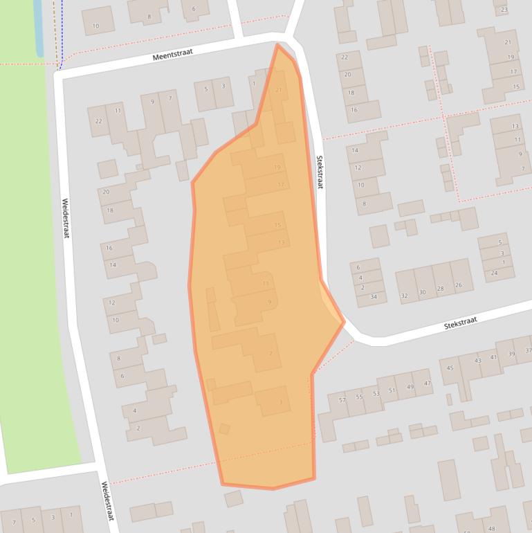Kaart van postcodegebied 5388KS.