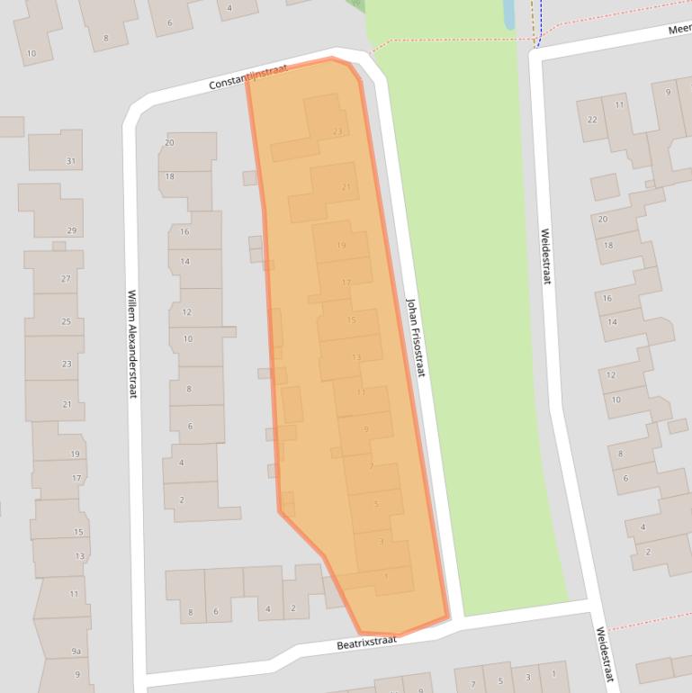 Kaart van postcodegebied 5388KX.