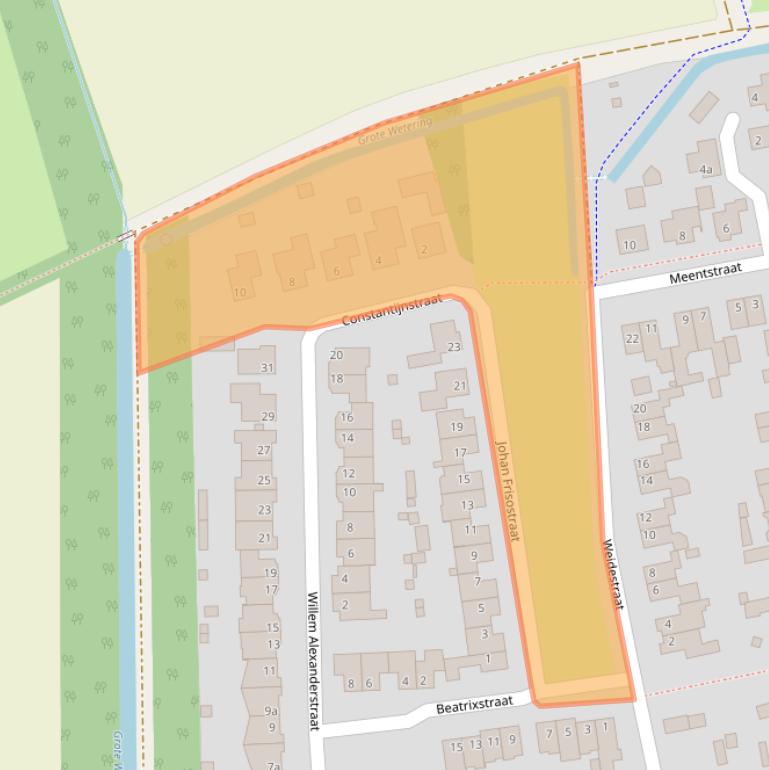 Kaart van postcodegebied 5388LA.