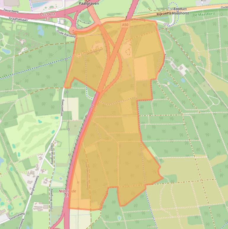 Kaart van postcodegebied 5388PW.