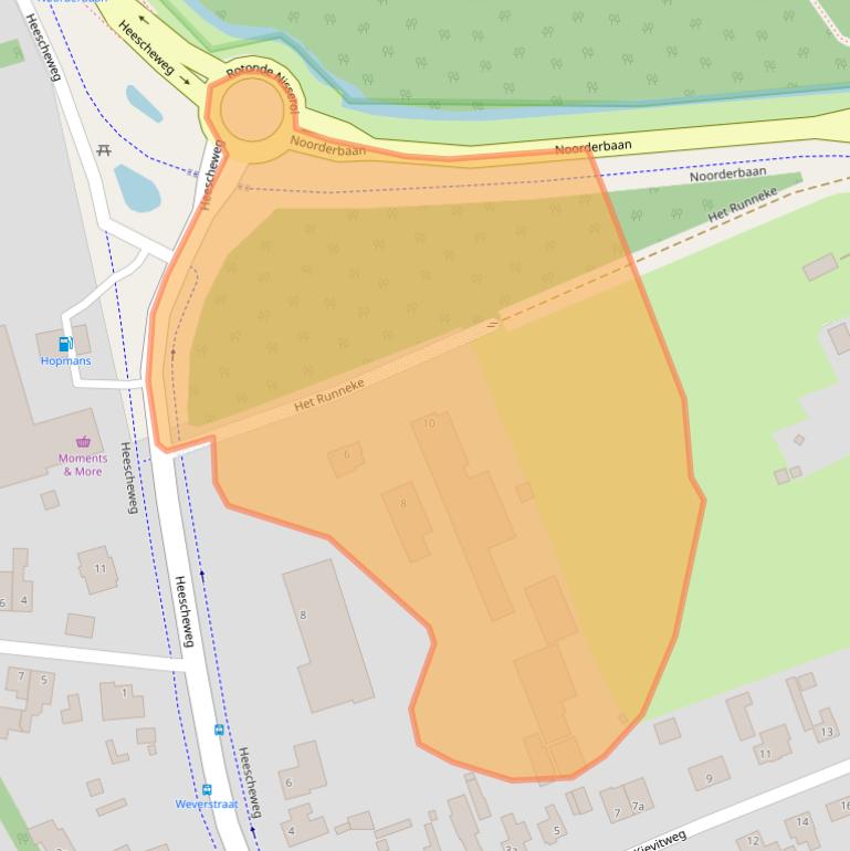 Kaart van postcodegebied 5388PZ.