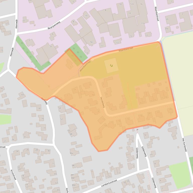 Kaart van postcodegebied 5388RV.
