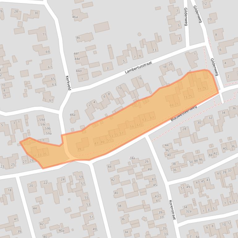 Kaart van postcodegebied 5388SC.