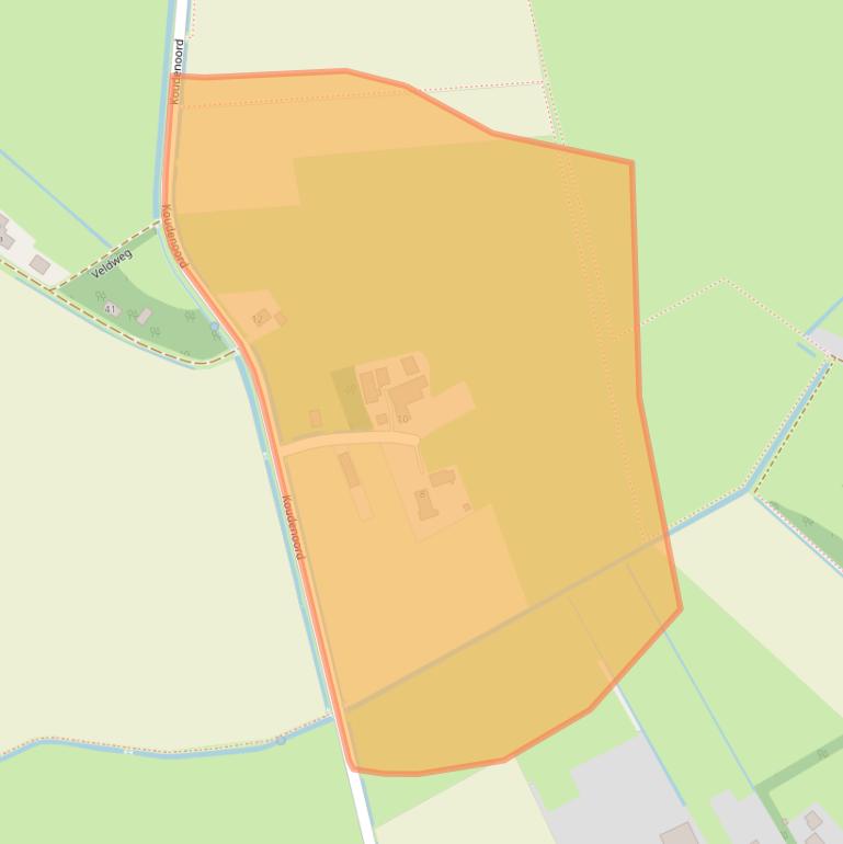 Kaart van postcodegebied 5388SN.