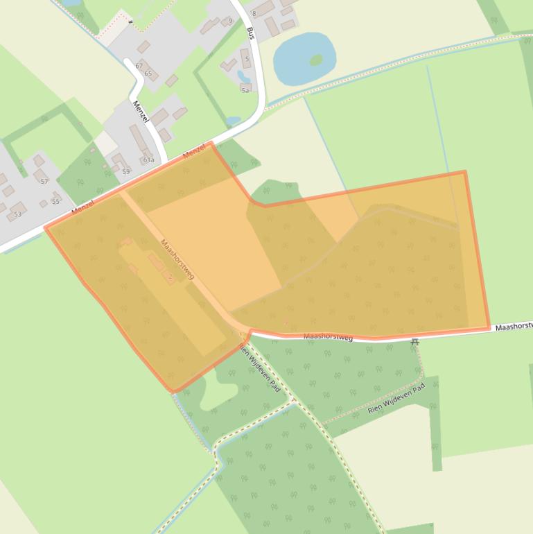 Kaart van postcodegebied 5388TB.