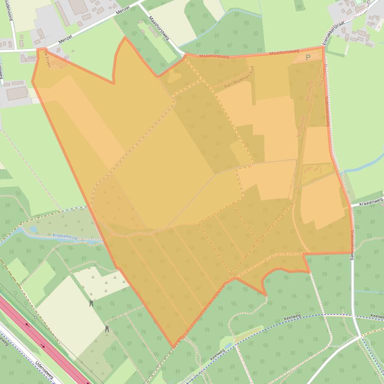 Kaart van postcodegebied 5388TC.