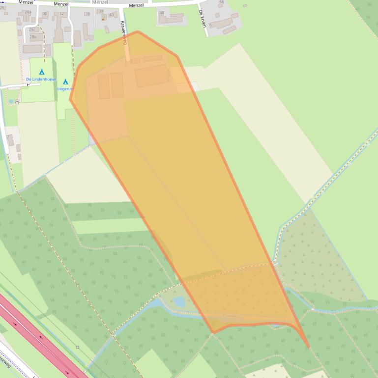Kaart van postcodegebied 5388TD.