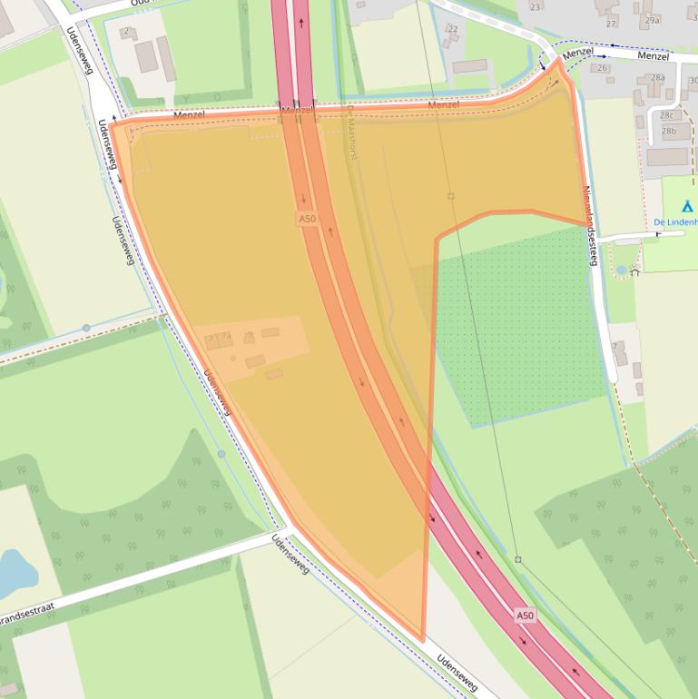 Kaart van postcodegebied 5388TH.