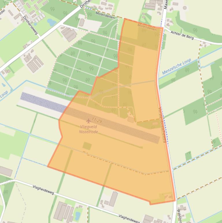 Kaart van postcodegebied 5388TJ.