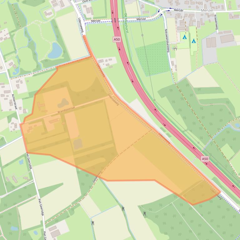 Kaart van postcodegebied 5388TR.