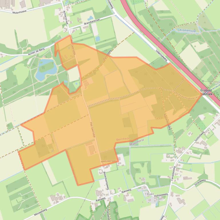 Kaart van postcodegebied 5388VA.