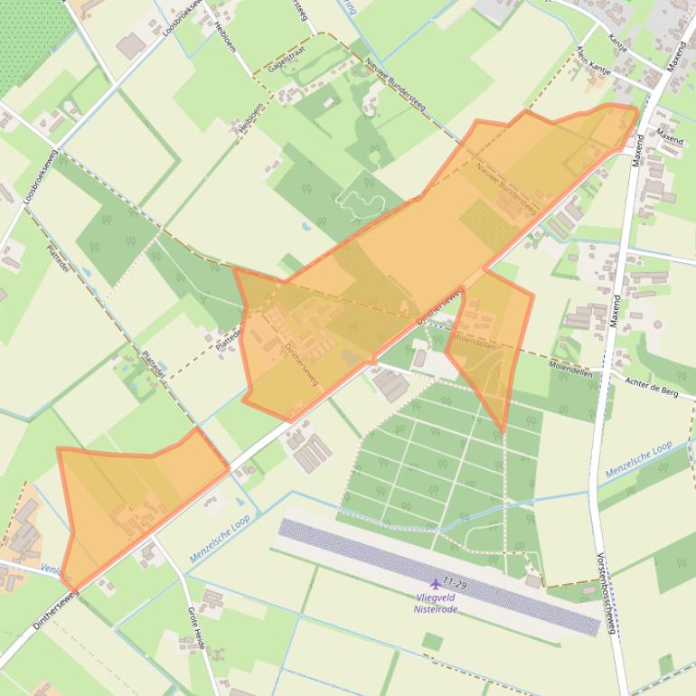 Kaart van postcodegebied 5388VG.