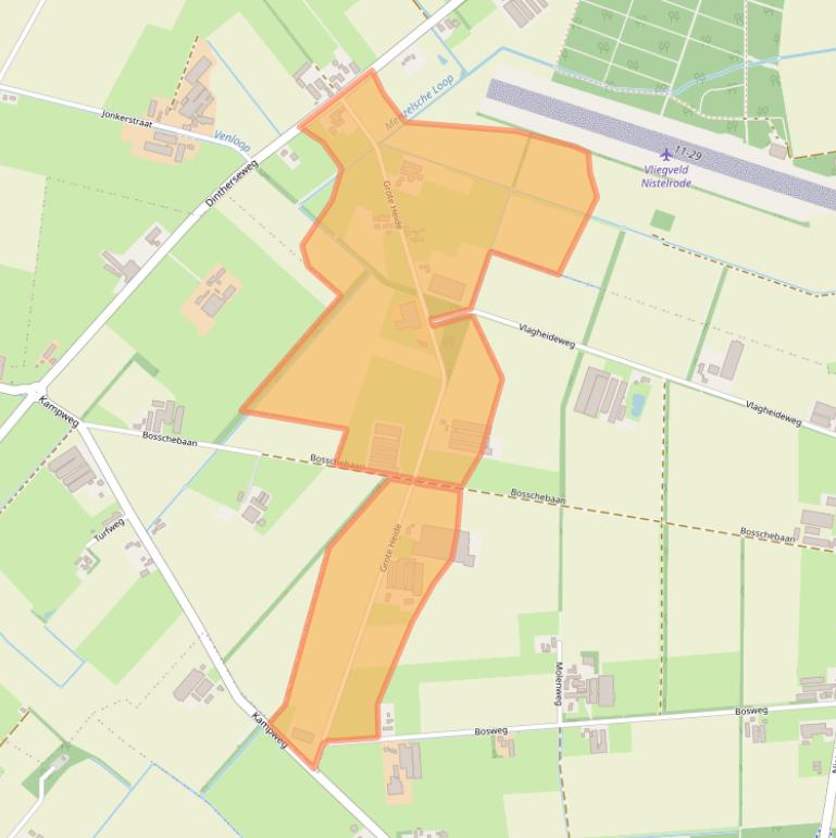 Kaart van postcodegebied 5388VT.