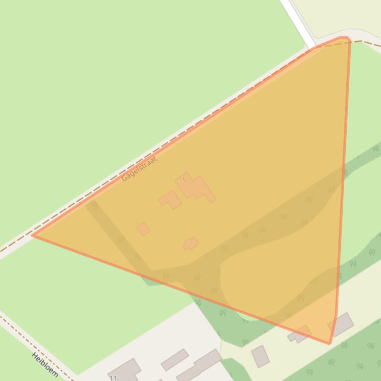 Kaart van postcodegebied 5388VW.