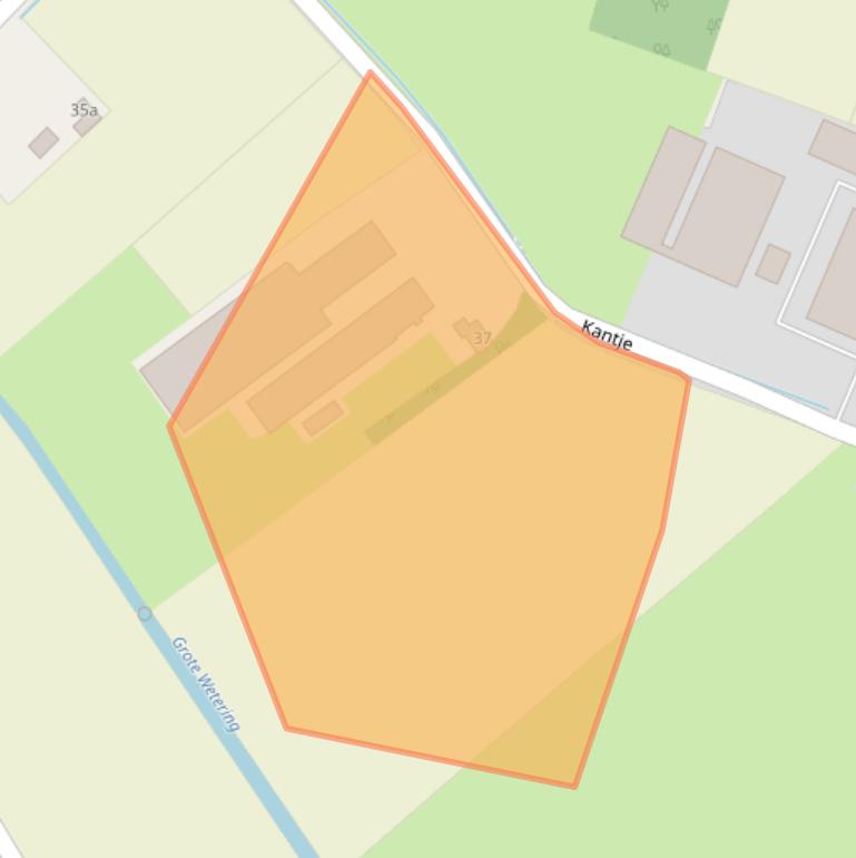 Kaart van postcodegebied 5388XC.