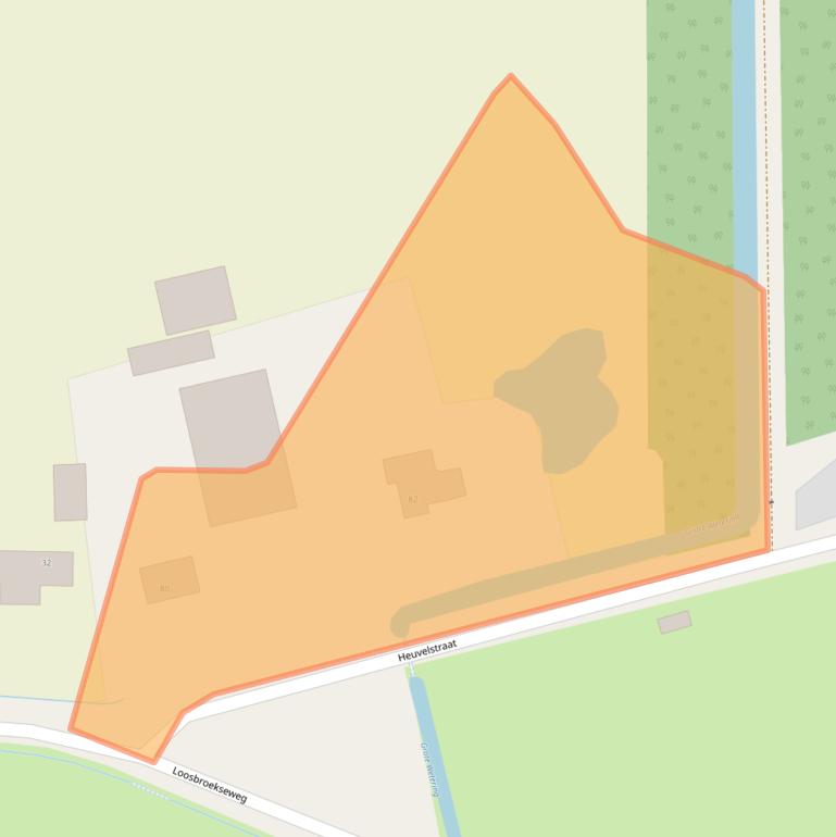 Kaart van postcodegebied 5388XG.