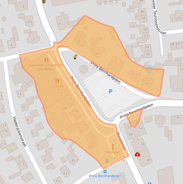 Kaart van postcodegebied 5391AR.