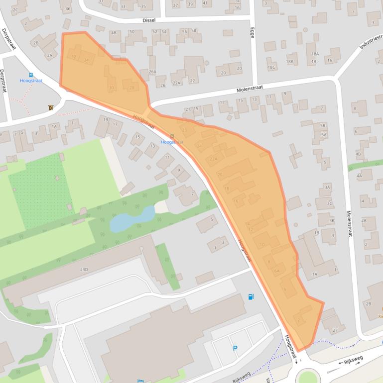 Kaart van postcodegebied 5391BZ.