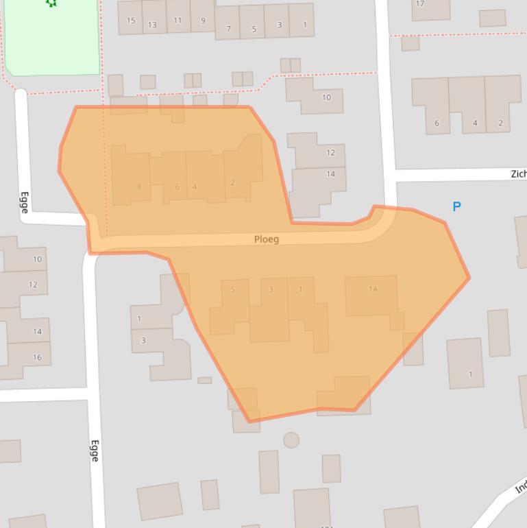 Kaart van postcodegebied 5391CR.