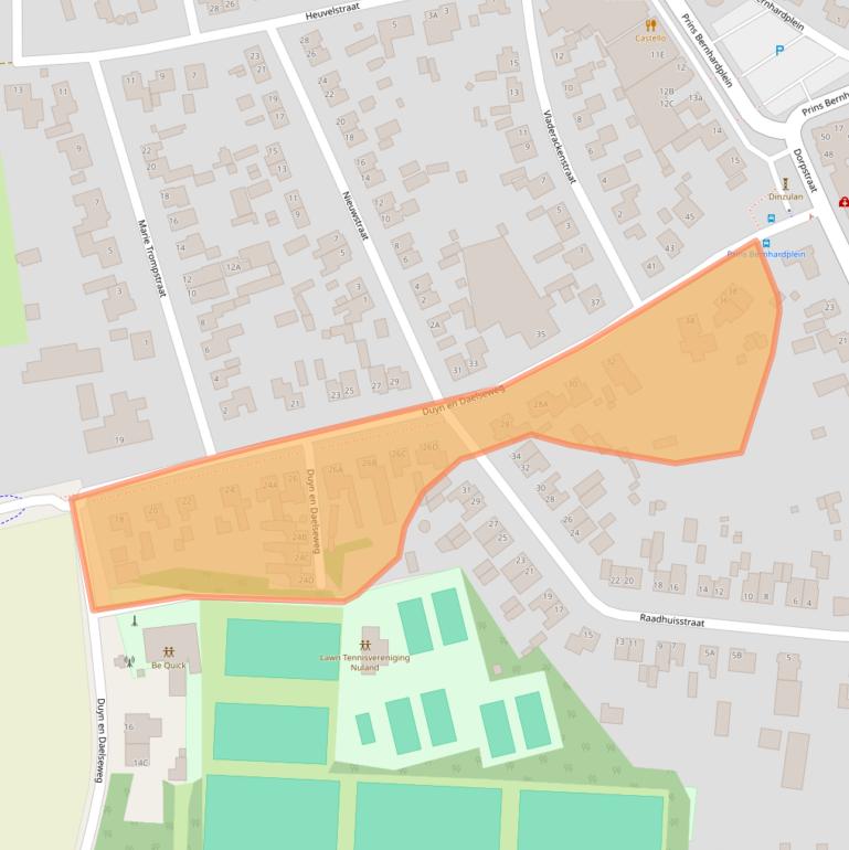 Kaart van postcodegebied 5391EG.