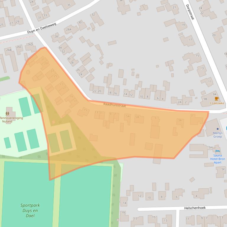 Kaart van postcodegebied 5391EH.