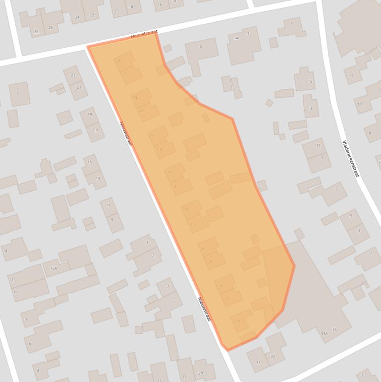 Kaart van postcodegebied 5391EM.
