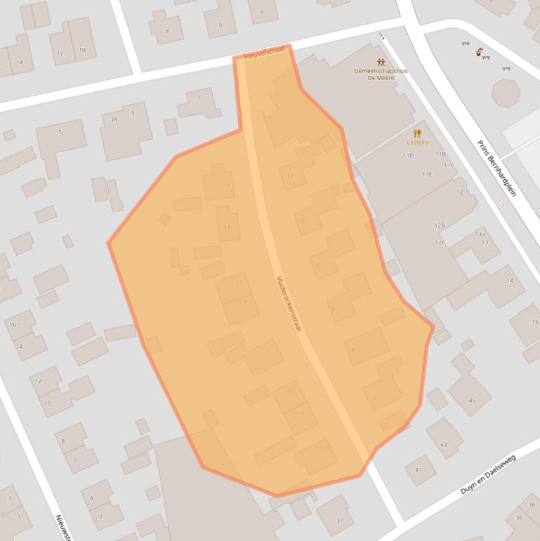 Kaart van postcodegebied 5391EN.
