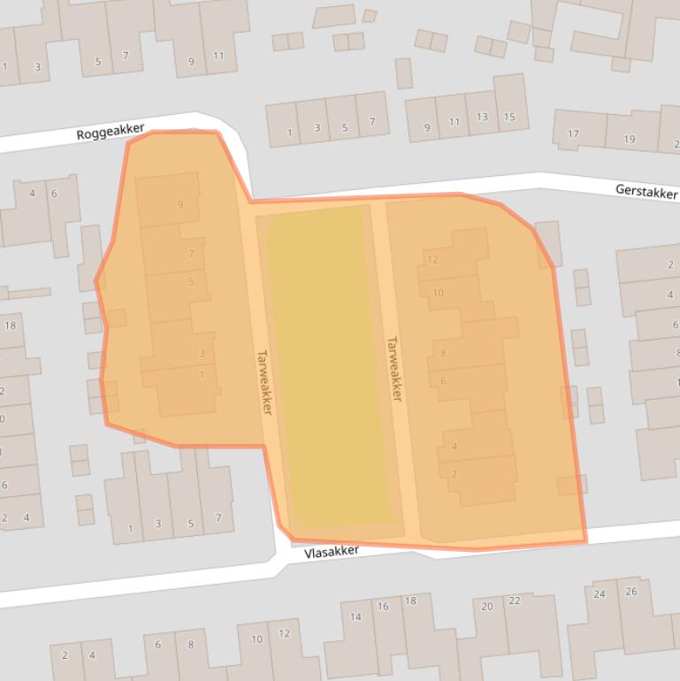 Kaart van postcodegebied 5391KT.