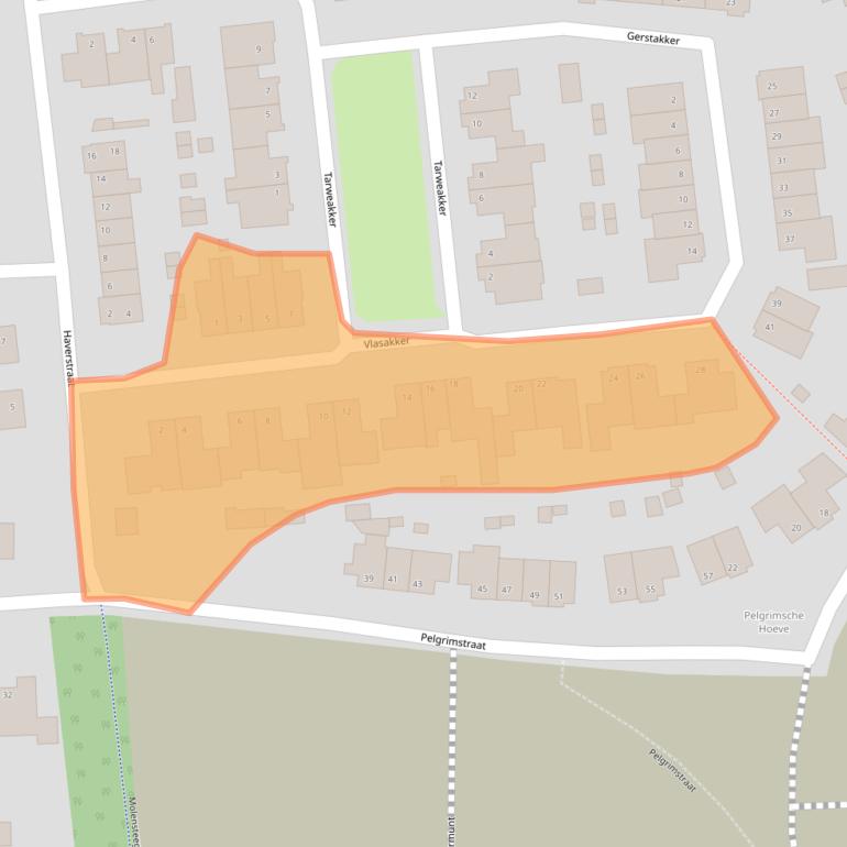 Kaart van postcodegebied 5391KV.