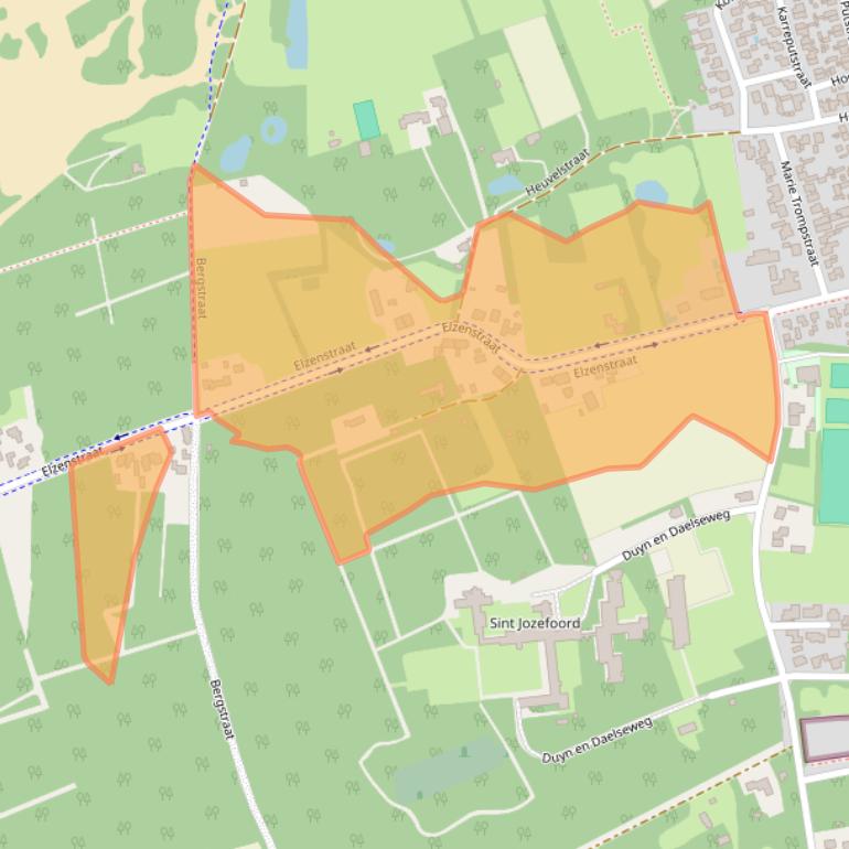 Kaart van postcodegebied 5391LA.