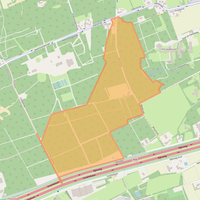 Kaart van postcodegebied 5391LC.