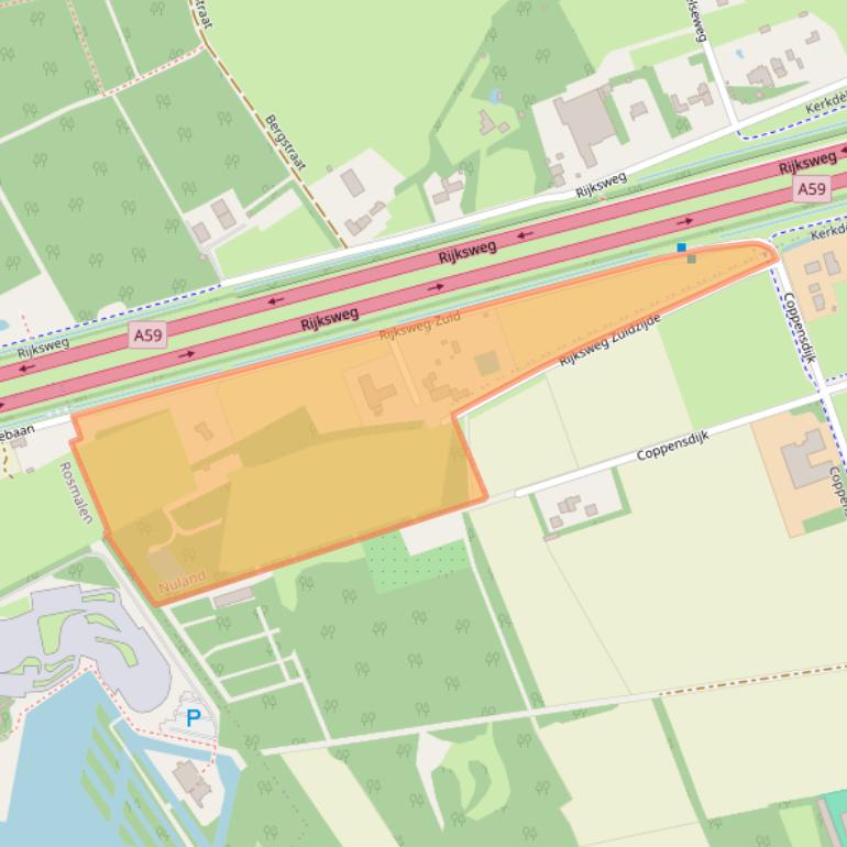 Kaart van postcodegebied 5391LN.