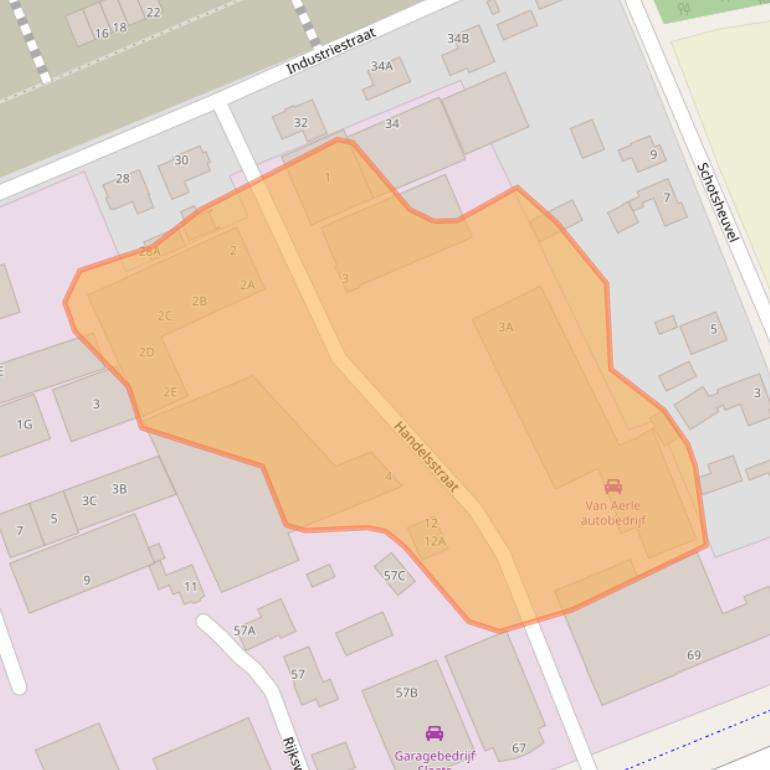 Kaart van postcodegebied 5391LP.