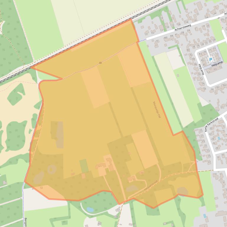 Kaart van postcodegebied 5392CN.