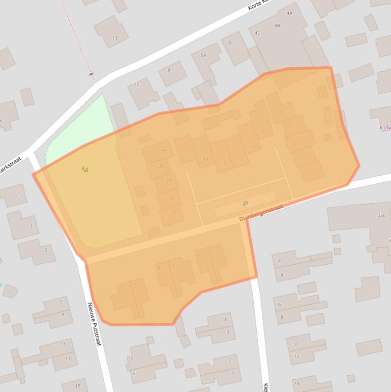 Kaart van postcodegebied 5392CT.