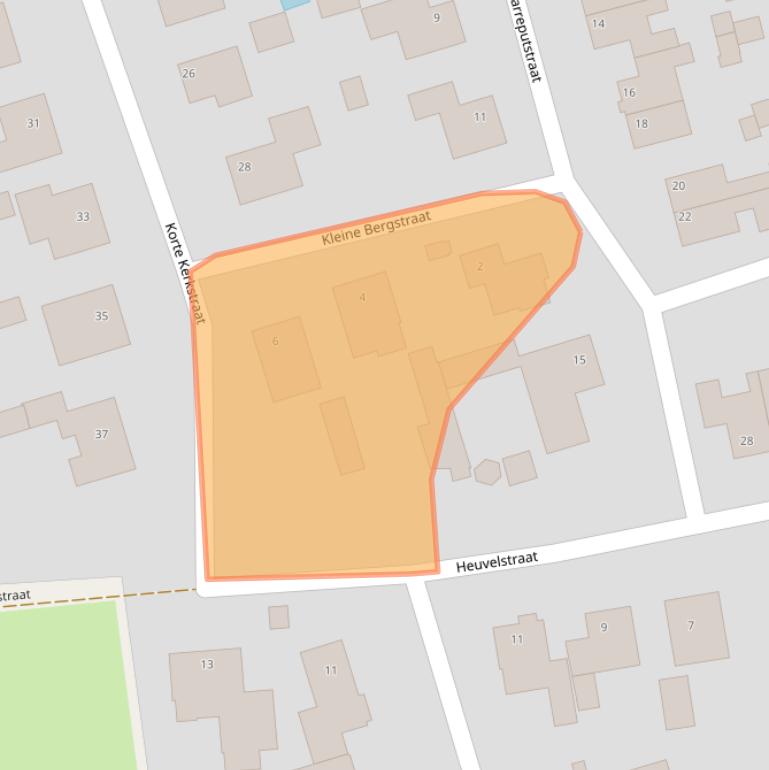 Kaart van postcodegebied 5392CW.