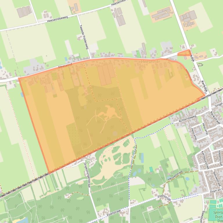 Kaart van postcodegebied 5392PD.