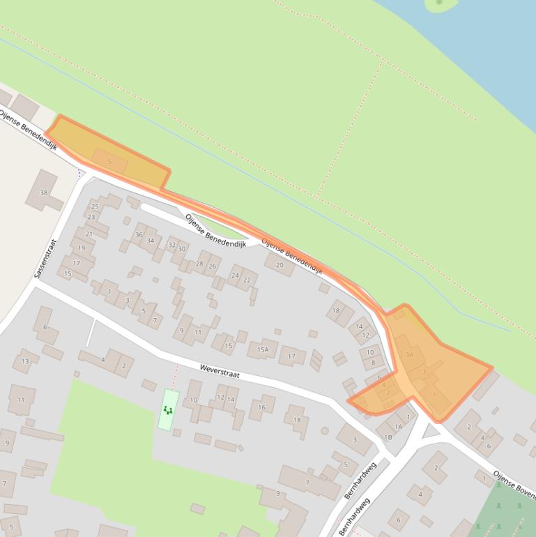 Kaart van postcodegebied 5394AA.