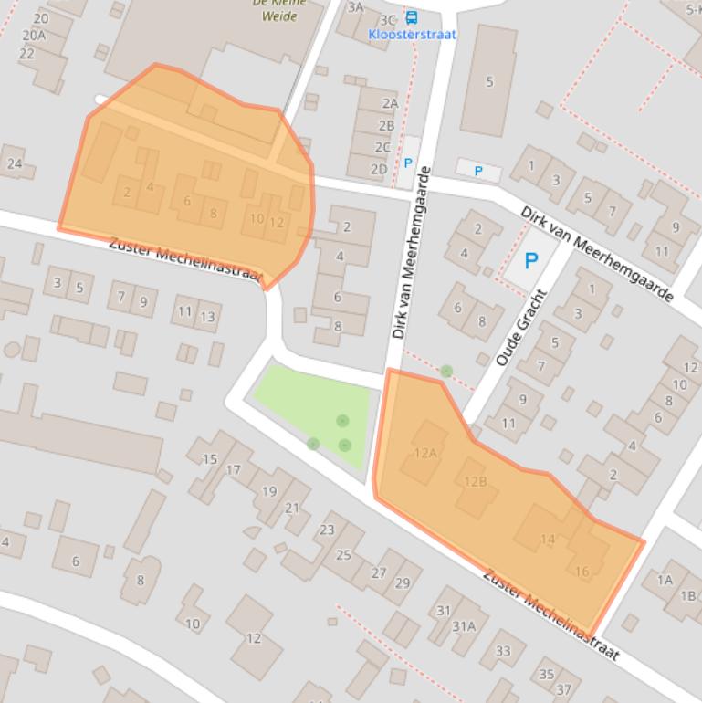 Kaart van postcodegebied 5394AN.