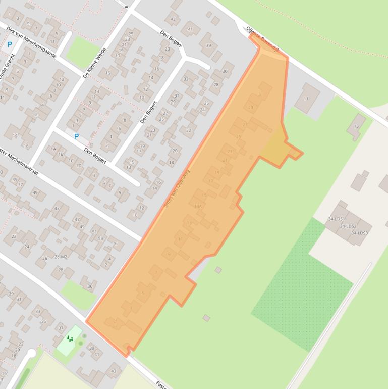Kaart van postcodegebied 5394AR.