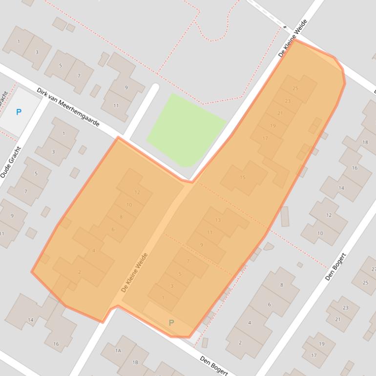 Kaart van postcodegebied 5394AZ.