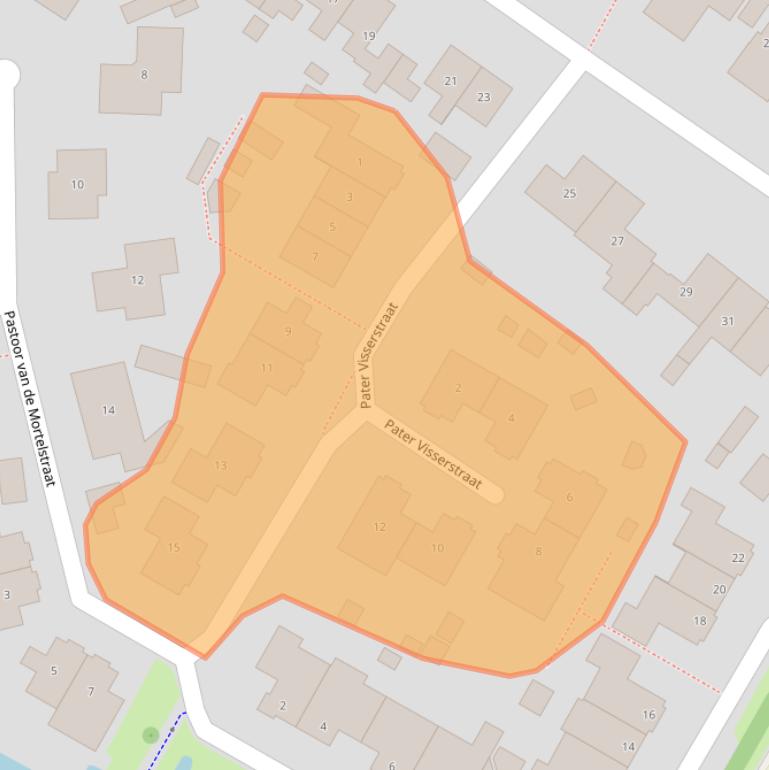 Kaart van postcodegebied 5394BC.