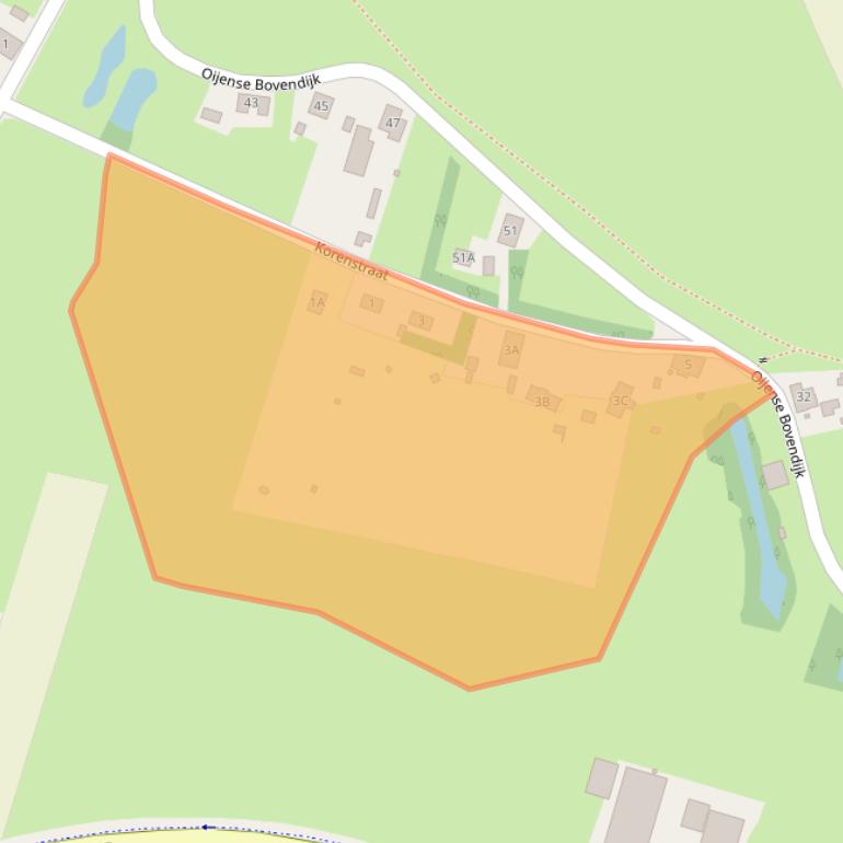 Kaart van postcodegebied 5394LE.