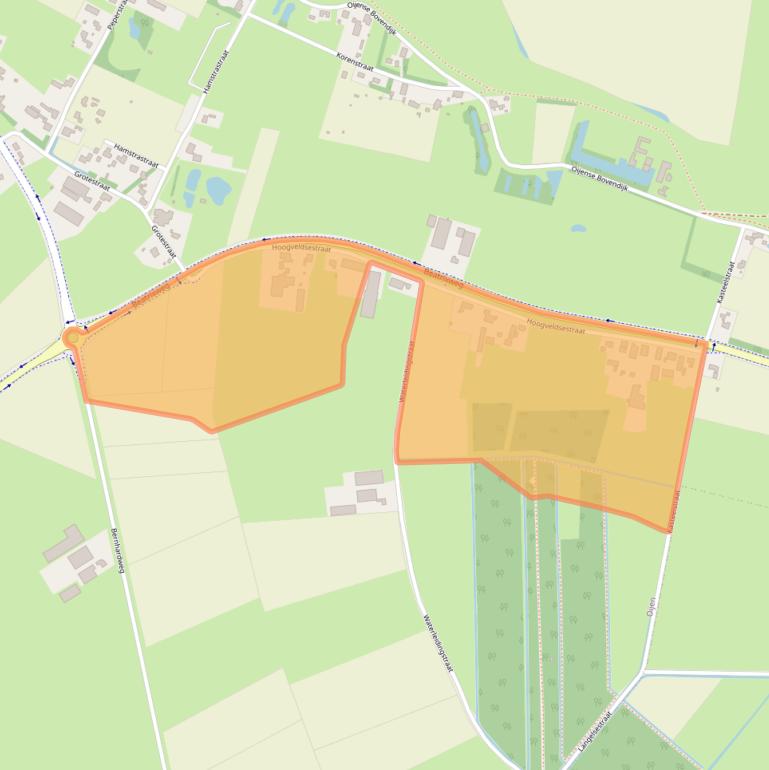 Kaart van postcodegebied 5394LH.